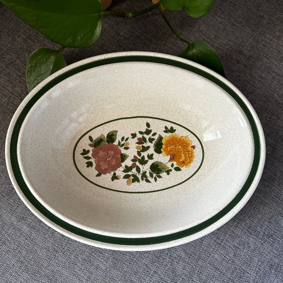 Royal Doulton Lambethware ~ Autumn Morn ~ Oval Serving Dish - Picture 1 of 8